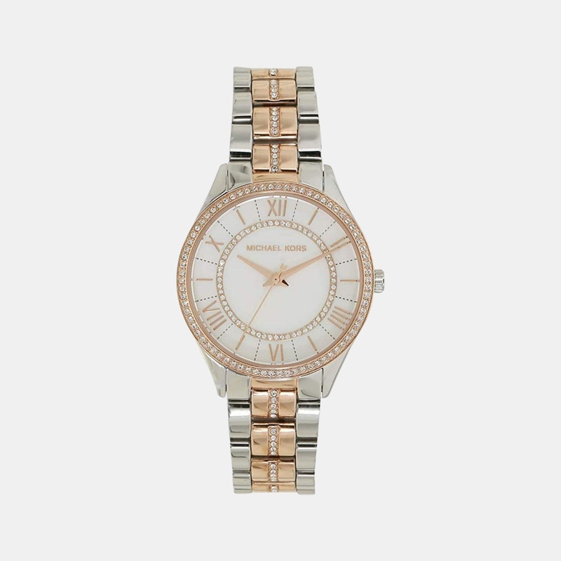 Women's White Analog Stainless Steel Watch MK3979