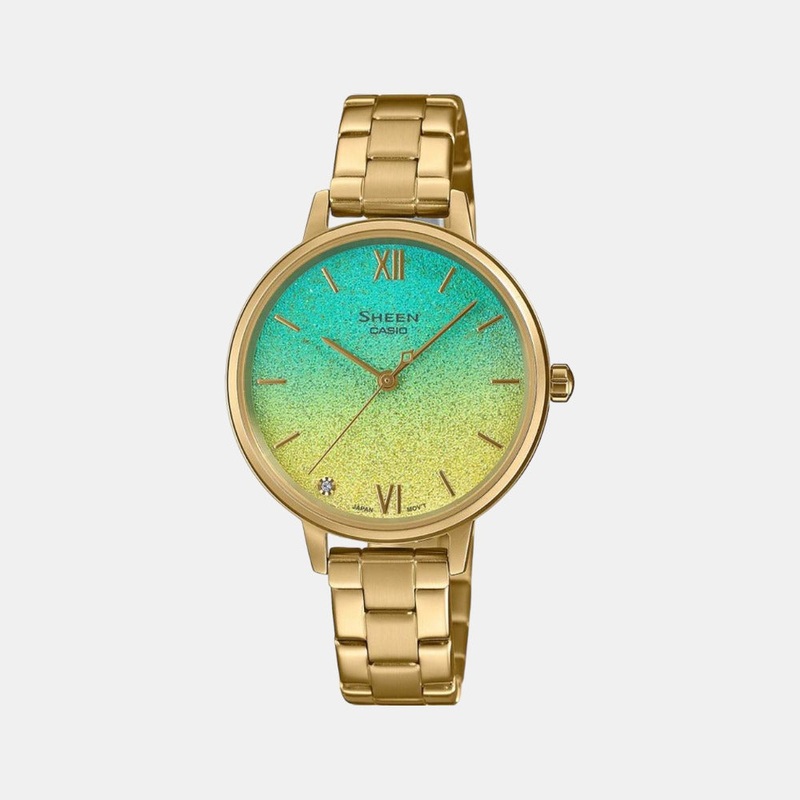 Sheen Women's Analog Stainless Steel Watch SH268 - SHE-4548G-2AUDF