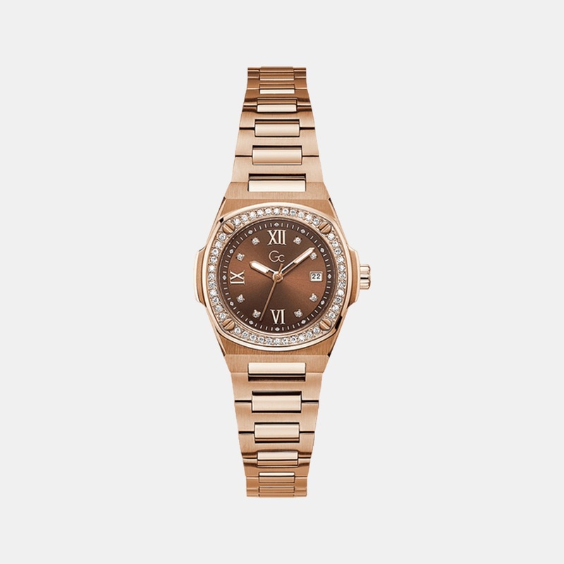 Women's Brown Analog Stainless Steel Watch Z12002L4MF