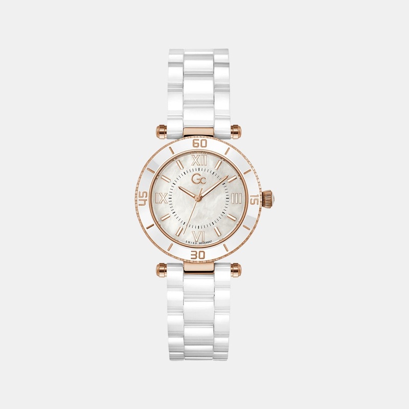 Women's White Analog Stainless Steel Watch Z05007L1MF