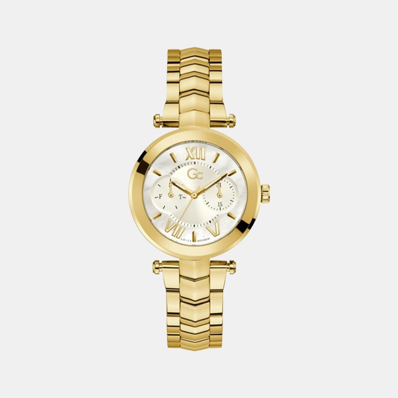 Women White Analog Stainless Steel Watch Y92002L1MF