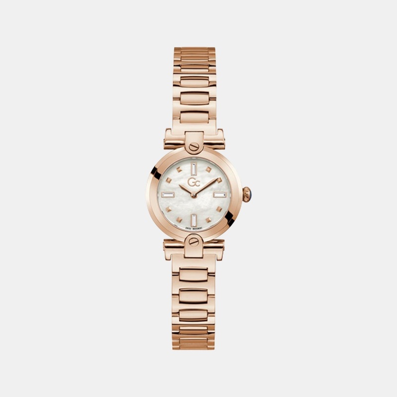Women White Analog Stainless Steel Watch Y97002L1MF