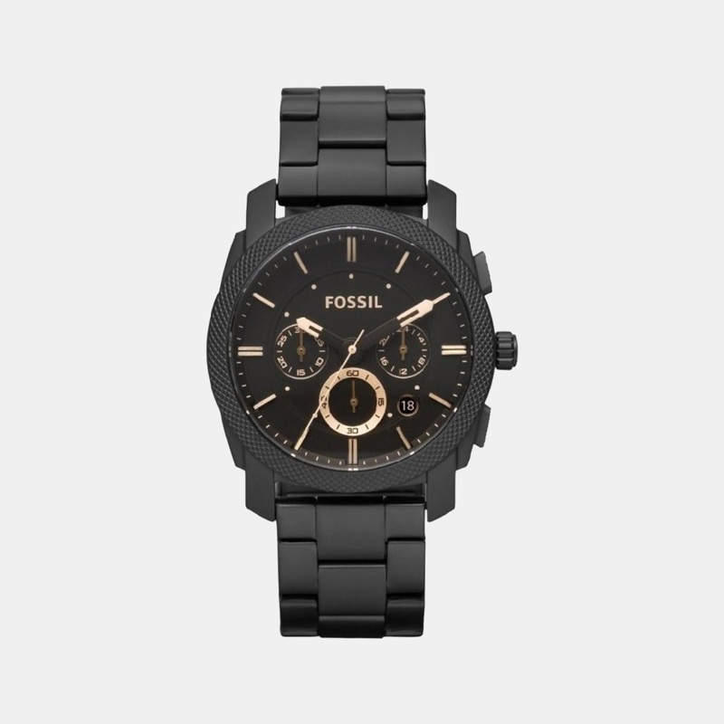 Machine Men Quartz Black Dial Chronograph Stainless Steel Watch FS4682