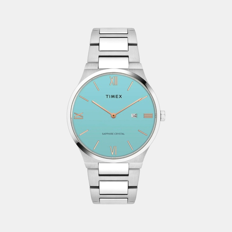 Men Quartz Blue Dial Analog Stainless Steel Watch TWEG23604
