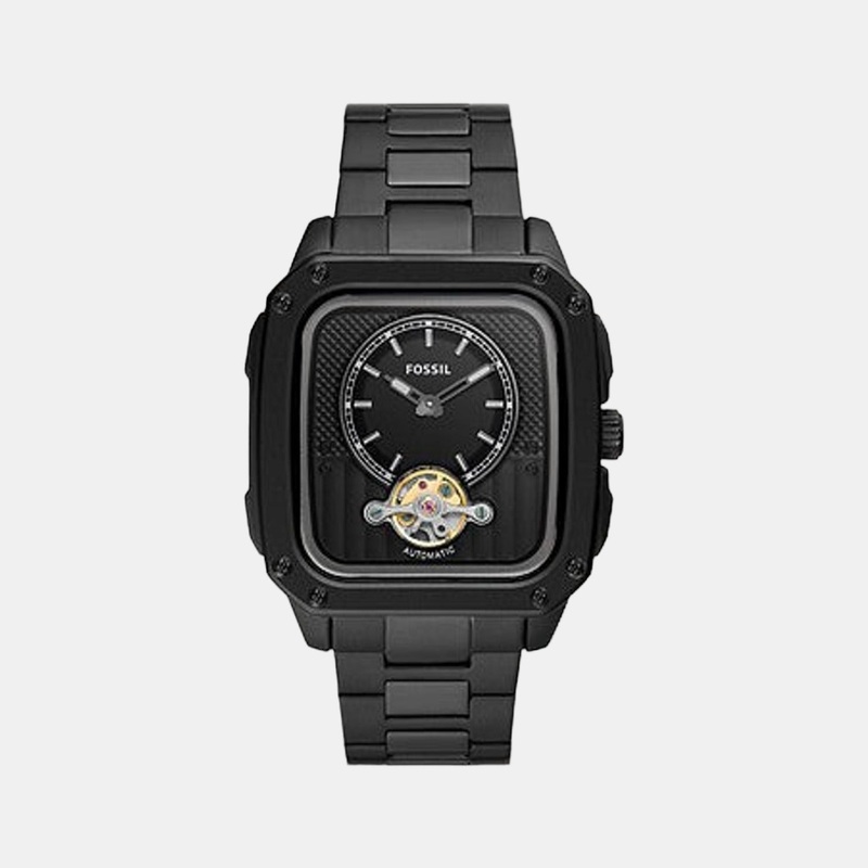 Men's Automatic Black Dial Analog Stainless Steel Watch ME3238