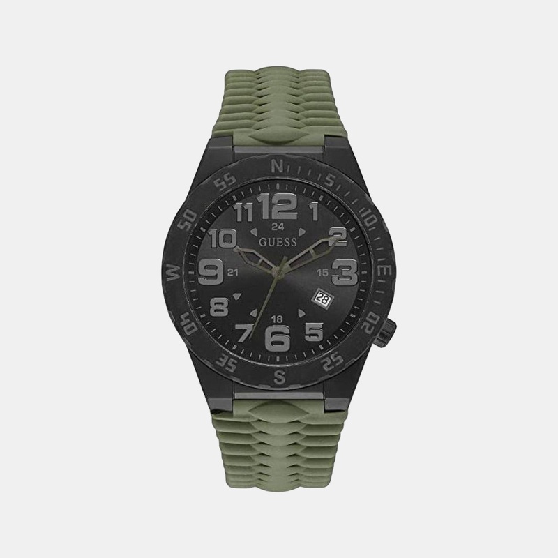 Men's Black Analog Silicon Watch GW0322G2