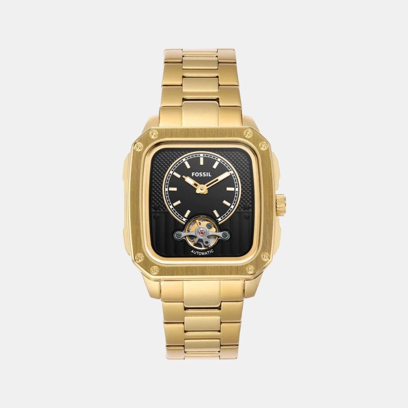 Men's Black Analog Stainless Steel Automatic Watch ME3239