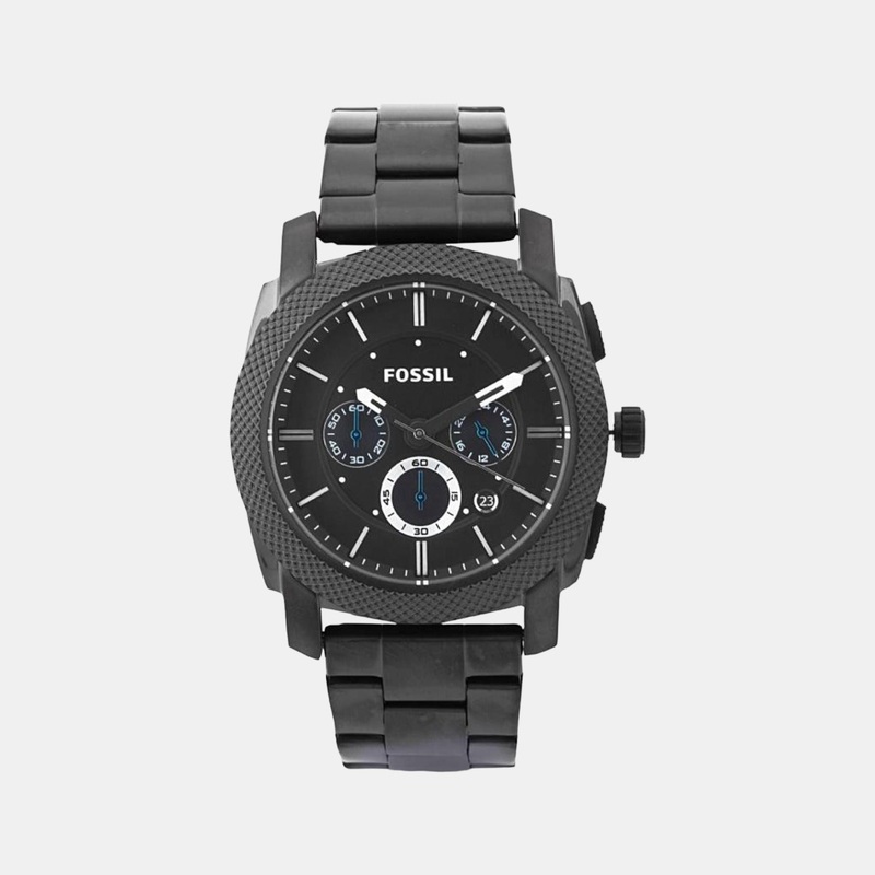 Men's Black Stainless Steel Chronograph Watch FS4552I