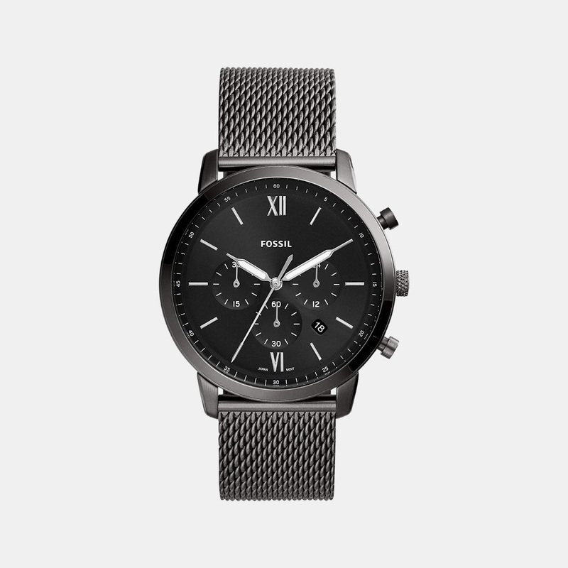 Neutra Men Quartz Black Dial Chronograph Stainless Steel Watch FS5699