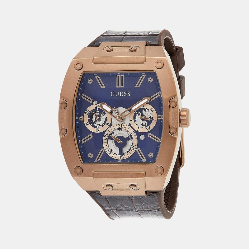 Phoenix Men's Blue Chronograph Leather Watch GW0202G2