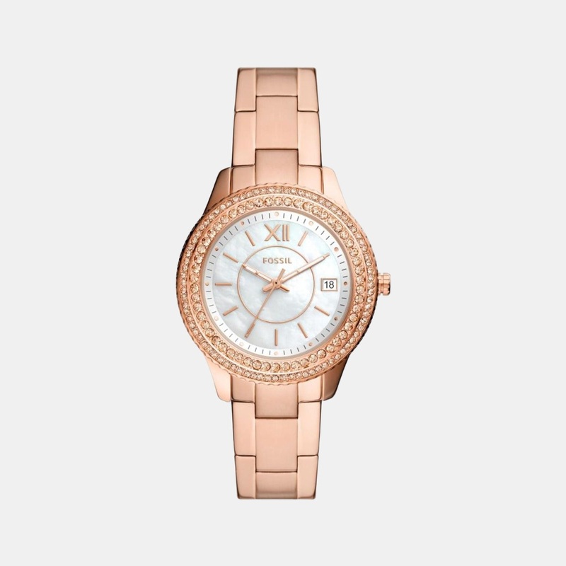 Stella Women Quartz Mother-Of-Pearl Dial Analog Stainless Steel Watch ES5131