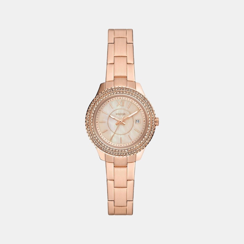 Stella Women Quartz Mother-Of-Pearl Dial Analog Stainless Steel Watch ES5136