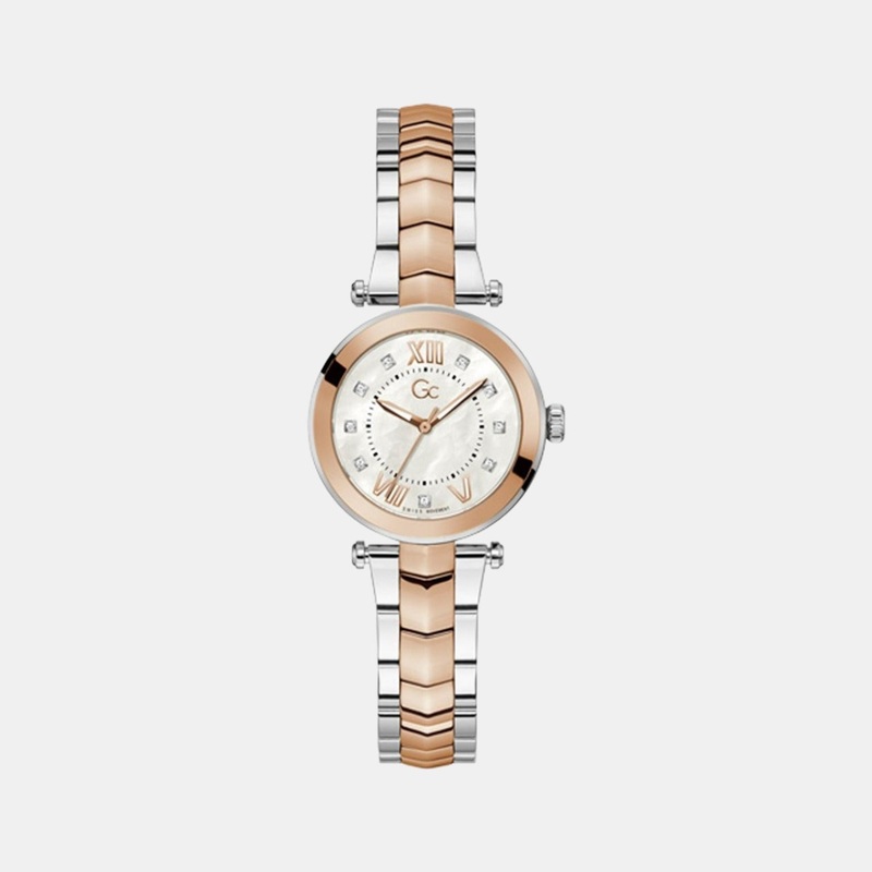 Women's White Analog Stainless Steel Watch Y93004L1MF