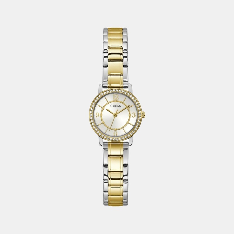 Women White Analog Stainless Steel Watch GW0468L4