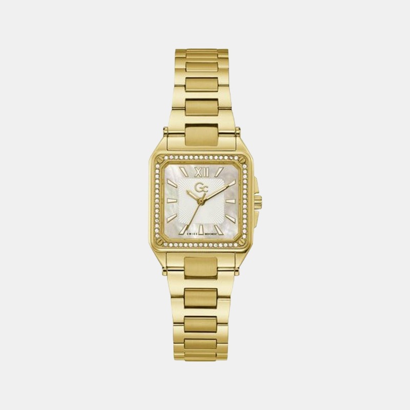 Women White Analog Stainless Steel Watch Y85001L1MF
