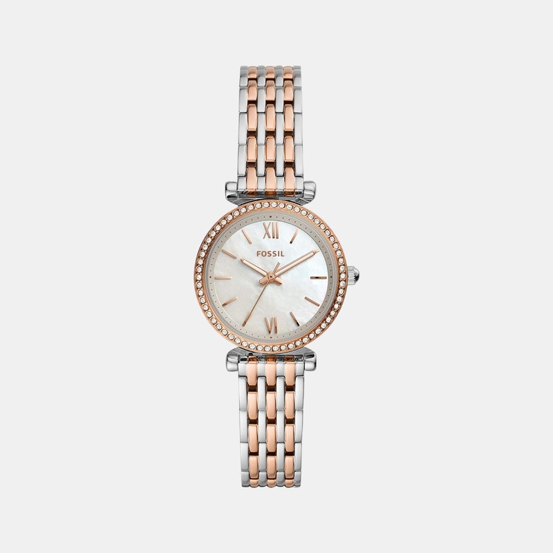 Carlie Women Quartz White Dial Analog Stainless Steel Watch ES4649