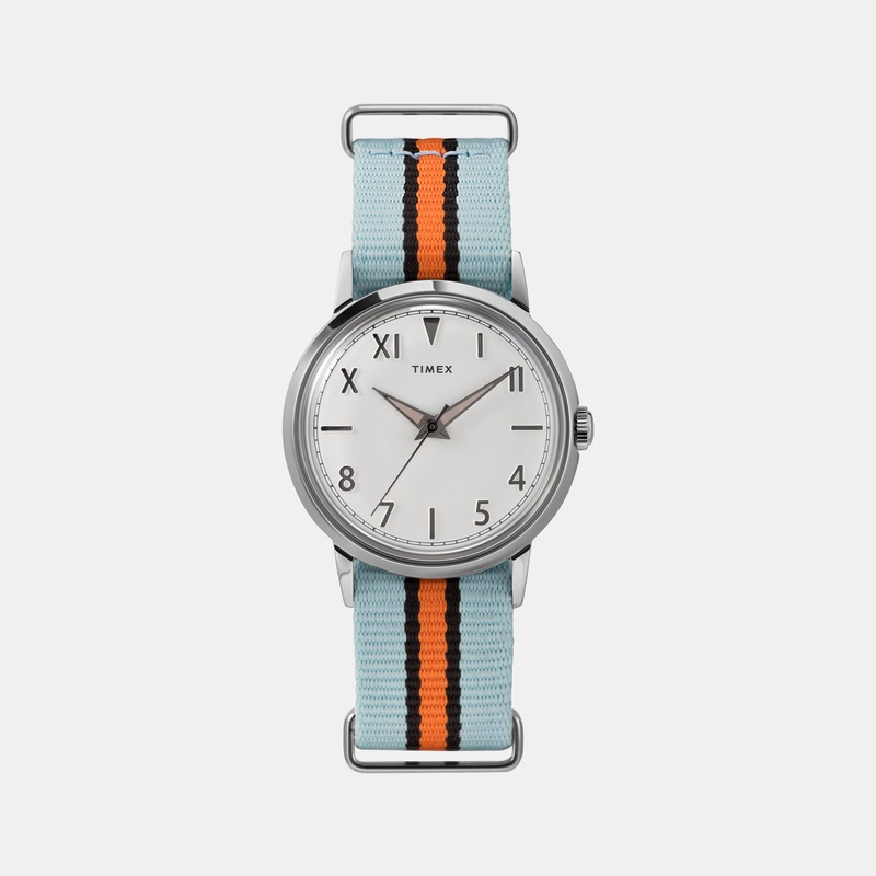 Marlin Unisex White Dial Analog Fabric Watch TW2U96600U9