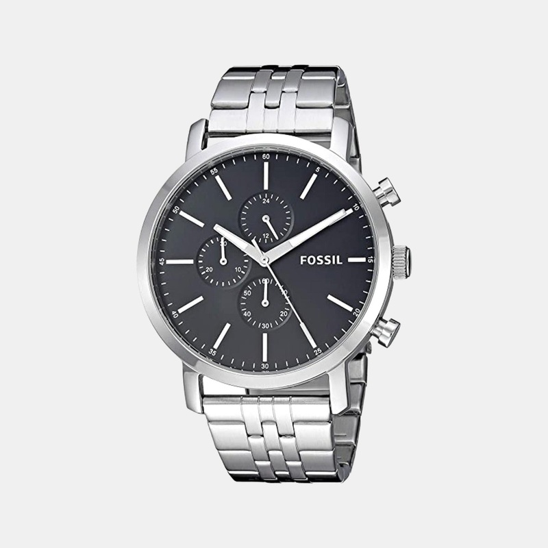 Men Black Stainless Steel Chronograph Watch BQ2328IE