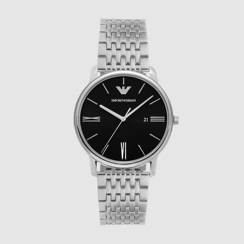 Men's Black Stainless Steel Watch AR11600