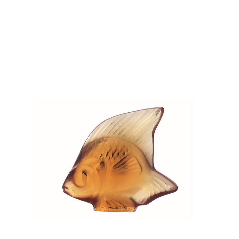 Amber Crystal Fish Sculpture