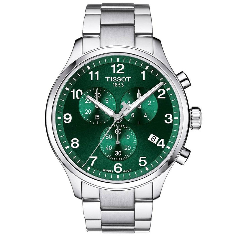 Chrono XL Classic 45mm Green Dial Men's Chronograph Watch