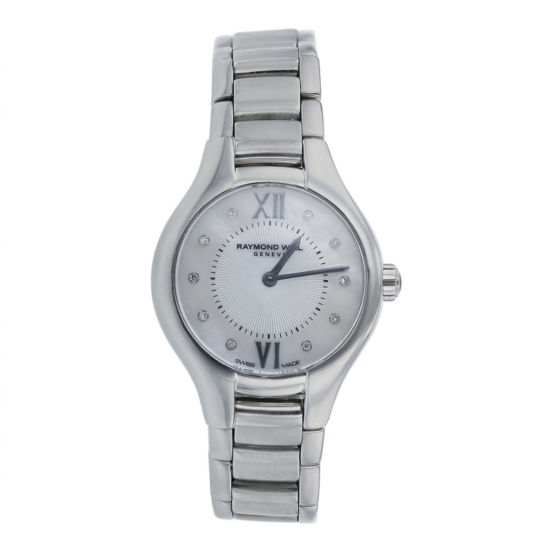 24mm Raymond Weil Noemia Watch with Mother Of Pearl Dial in Stainless Steel, Bracelet