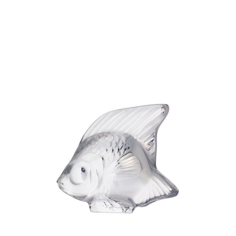 Clear Crystal Fish Sculpture