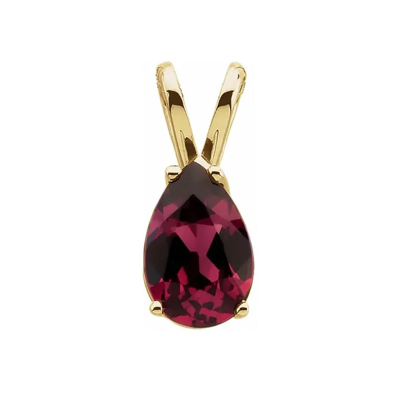 Genuine Rhodolite Garnet Pendant