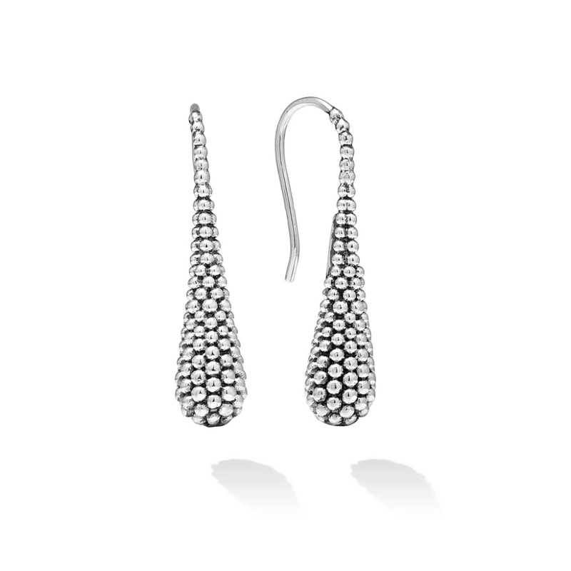Lagos Signature Caviar Beaded Teardrop Earrings