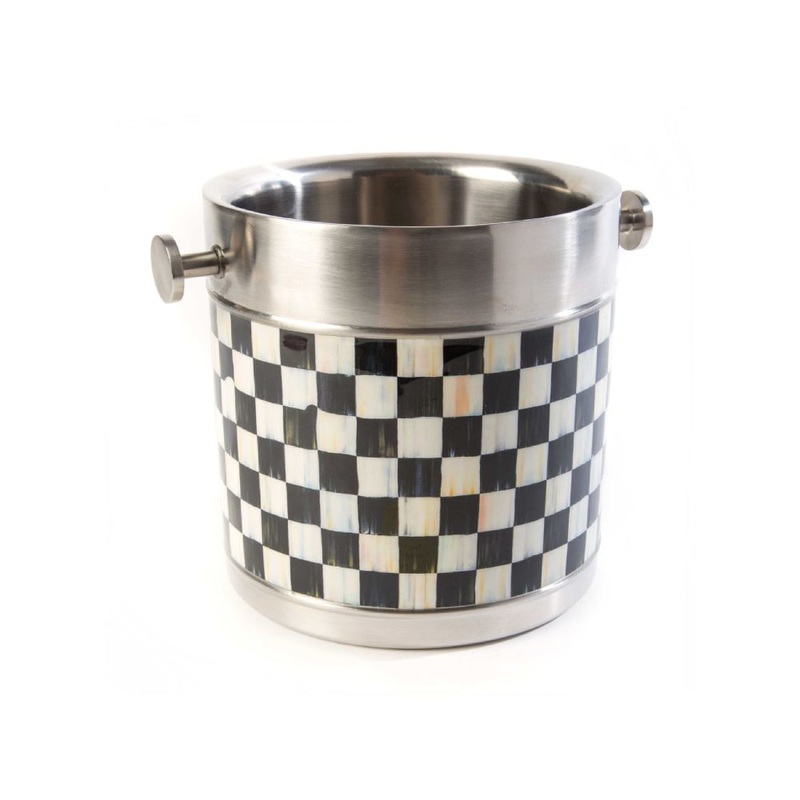MacKenzie-Childs 3260 Ice Bucket - Courtly Check