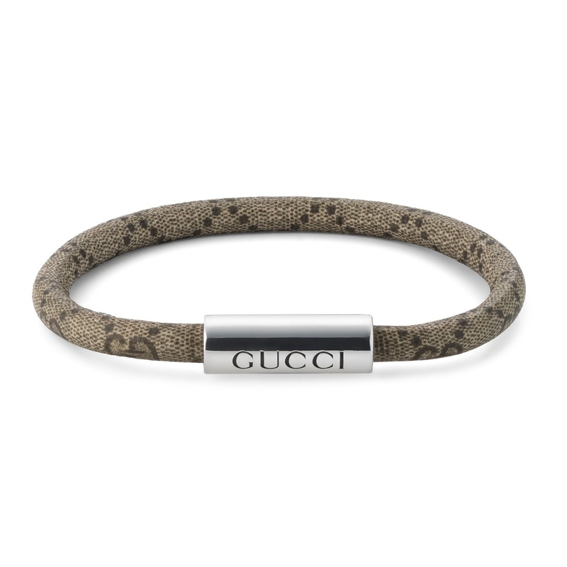 Trademark GG Brown Canvas Leather Bracelet