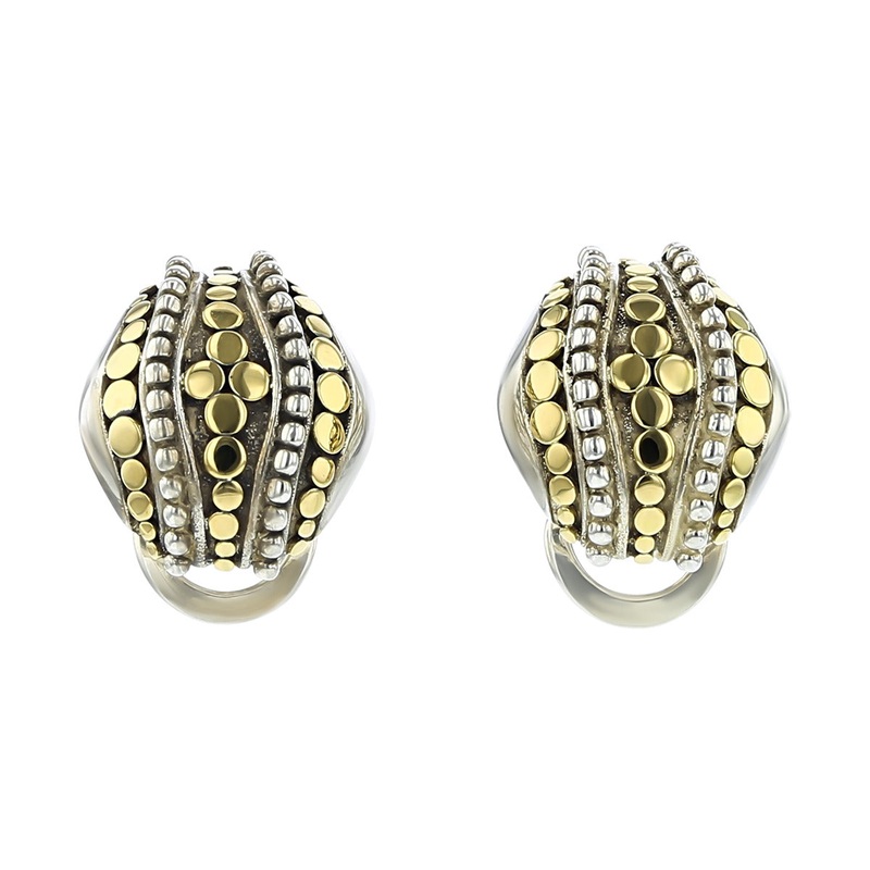 John Hardy Dot Collection Clip-On Earrings