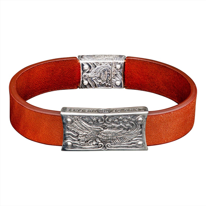 Mesa Verde Mens Leather Bracelet