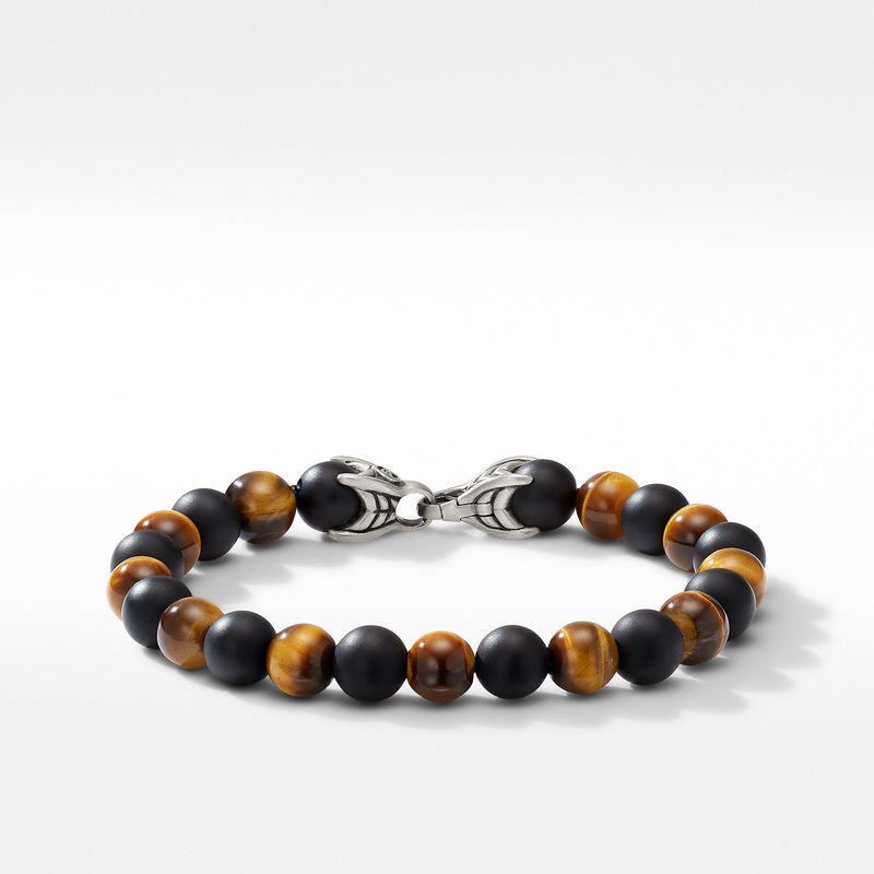 Spiritual Beads Bracelet with Tigers Eye and Black Onyx