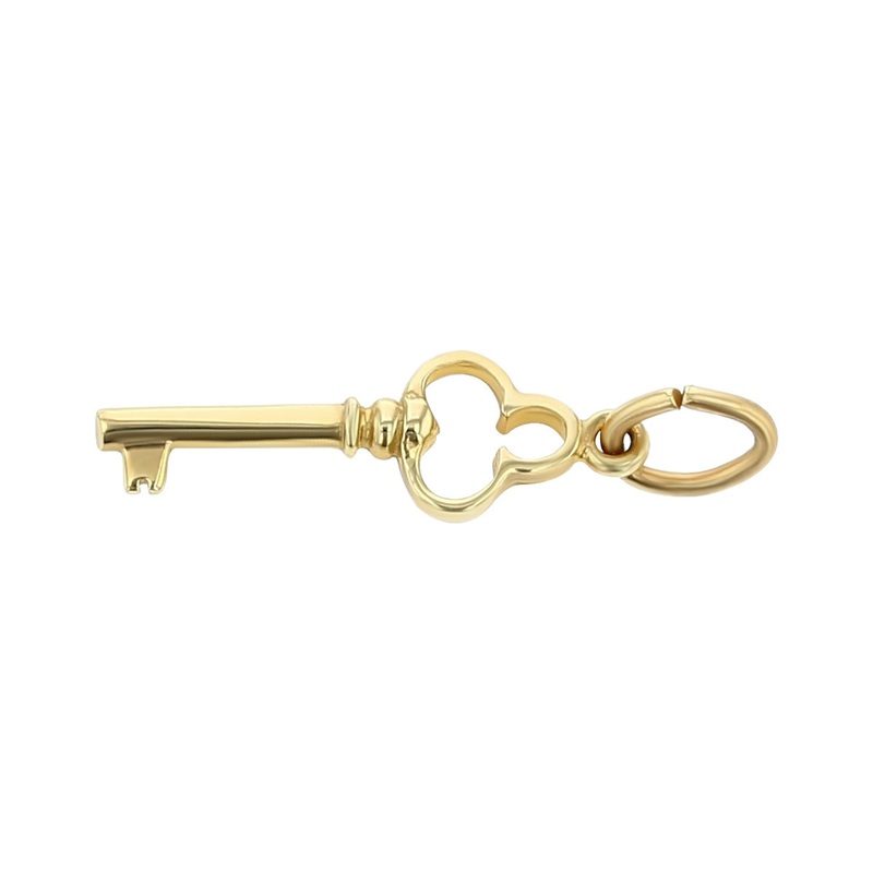 14K Yellow Gold Old Fashioned Key Charm