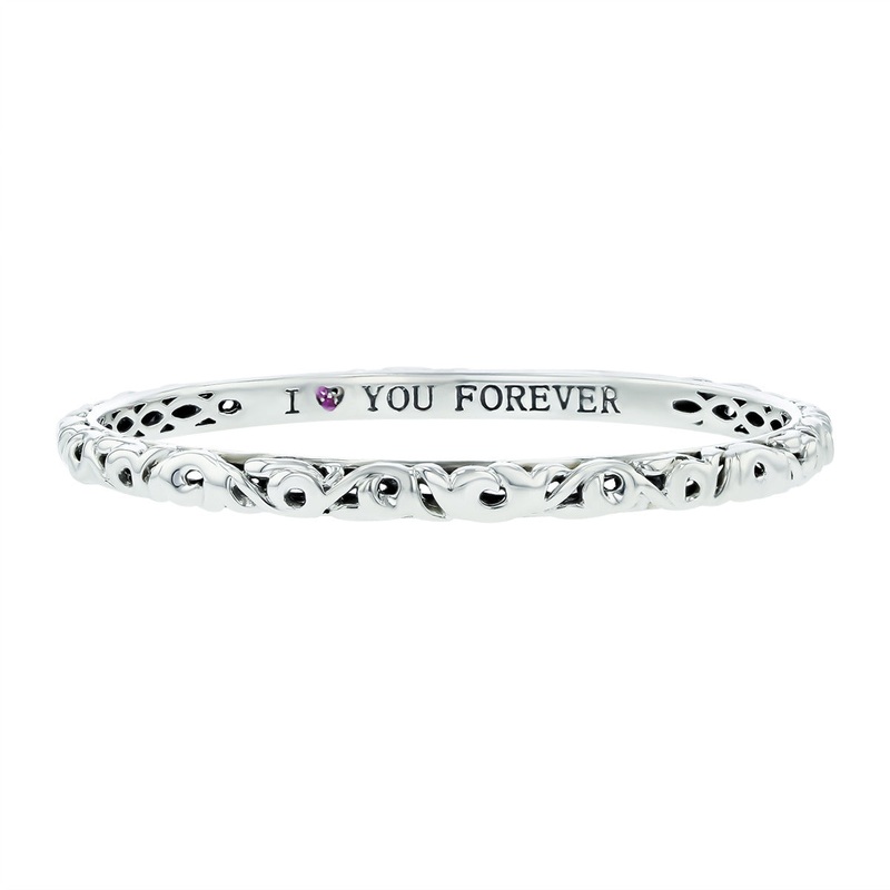 Charles Krypell I Love You Forever Bangle Bracelet