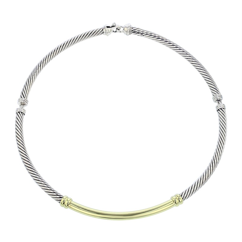 David Yurman Metro Cable Collar Necklace