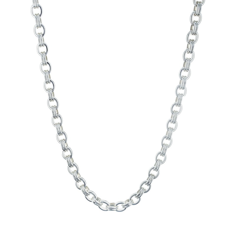 Slane Diamond and Oval Link Toggle Necklace