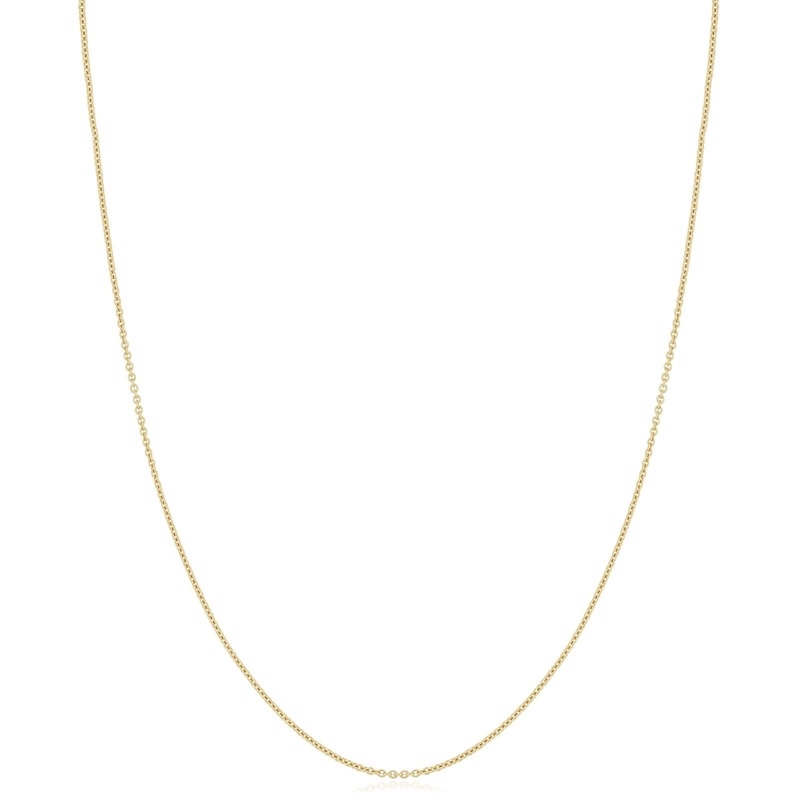 18k Gold 18" Cable Chain