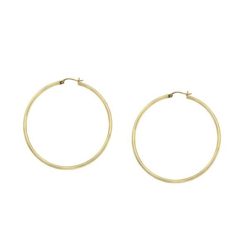 2x30mm Hoop Earrings
