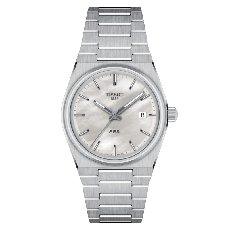 35mm PRX Watch with Mother of Pearl Dial in Stainless Steel, Bracelet