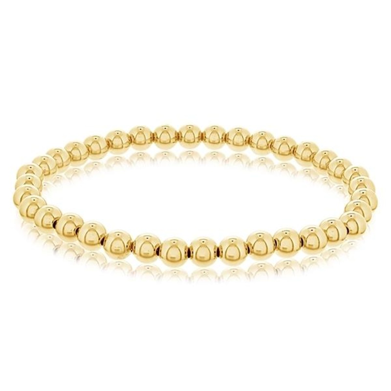 5mm Gold Filled Bead Bracelet