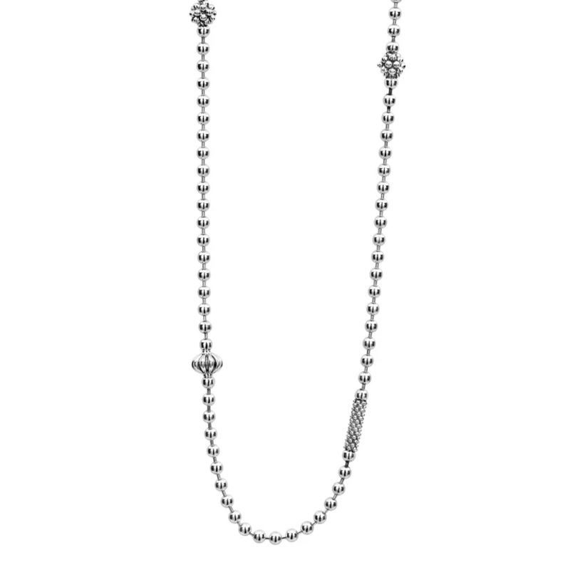 Caviar Icon 2.5mm Elements Necklace, 16-18"