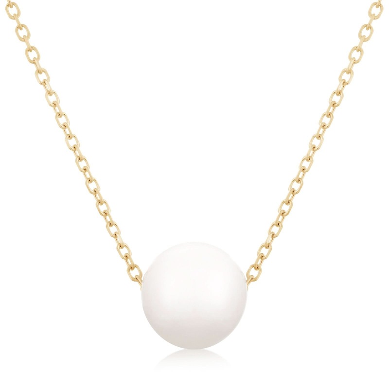 Singular Pearl Pendant Necklace