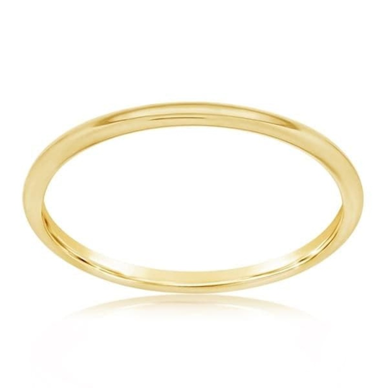 1mm Low Dome Wedding Band