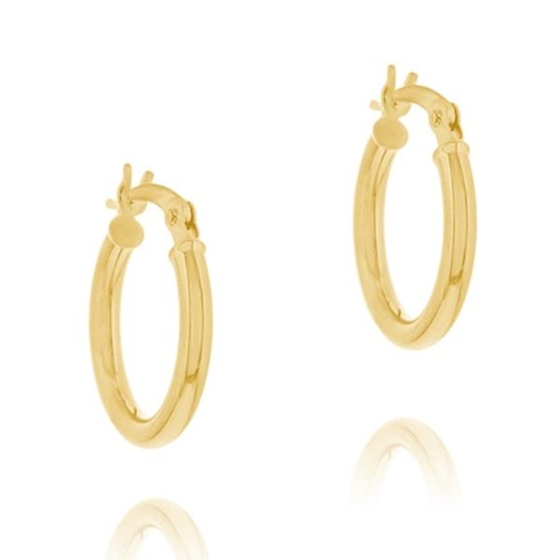 2x15mm Hoop Earrings