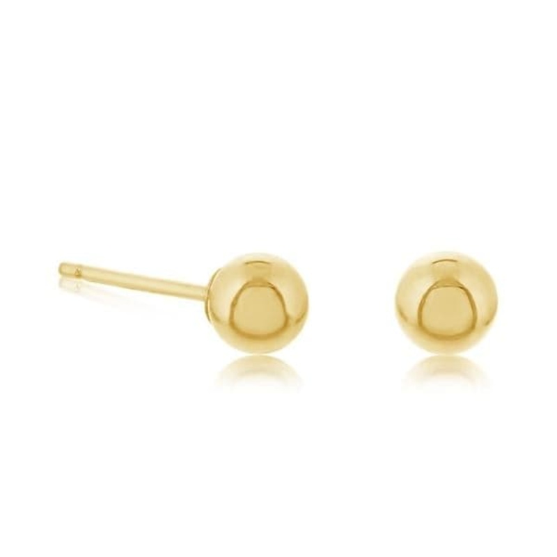 4mm Ball Stud Earrings