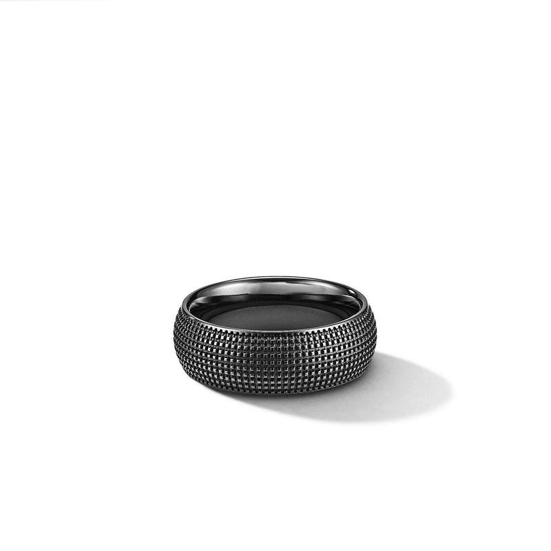 DAVID YURMAN Sky Band Ring in Black Titanium
