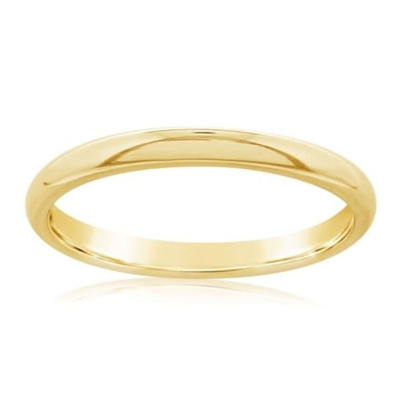 2MM Low Dome Wedding Band
