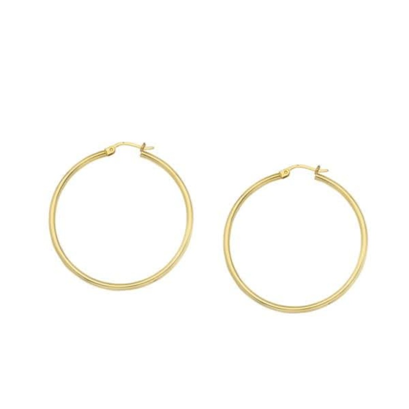 2x25mm Hoop Earrings